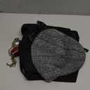 Gionforsy 1920s Mens Vest Accessories Gatsby Gangster Costume Accessories Set 20s Hat Suspenders Bow Tie Vintage Pocket Watch (Large, Gray)