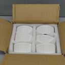 LE TAUCI Ramekins 4 OZ Oven Safe, Creme Brulee Ramekins, Pudding Custard Cups Souffle Ramiken, Dipping Sauce Dishes, Ceramic Ramekin Bowls Set of 6, White