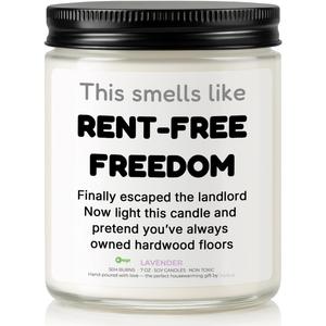 Housewarming Gifts New Home Lavender Candle, Cozy Aromatherapy Decor, Gift for Friends, Family & New Homeowners, House Essentials for New Home, New House Essentials by Joyqua, White