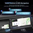 Wireless Single Din Car Stereo with Apple Carplay,IPS Touch Screen Car Radio with Bluetooth,Backup Camera,FM/AM Car Radio,Car Play Android Auto,AUXTF,Type-C,USB