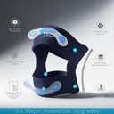 Knee Brace for Women & Men, Ultra-Thin Lightweight, Breathable Adjustable Knee Support with 2 Silicone Patella Pads, Side Stabilizers, Non-Slip Fit for Running, Hiking, Cycling, Sports, Blue (One Size)