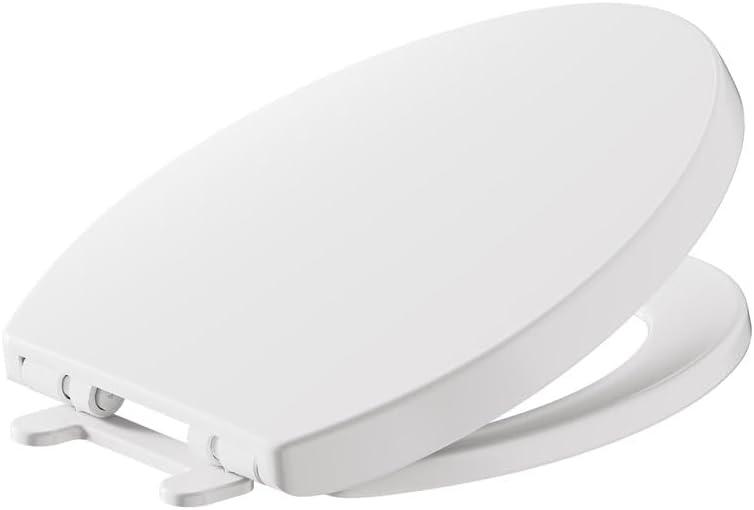 American Standard 5025A65G.020 Telescoping Luxury Slow-Close EverClean Elongated Front Toilet Seat, White