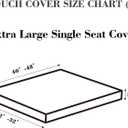 Sofa Covers Couch Covers for Sofa Pet Friendly Couch Cushion Covers Universal Sofa Covers Washable Stretch Slipcovers for Sectional Sofa (Texture Light Gray,Extra Large Single Seat Cover)