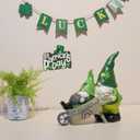 Braxio St. Patrickss Day Decorations Resin Gnome Collectible Figurines St-Patricks Day Decor Table Centerpiece for Dining Room Gift for Women