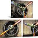 iKNOW FOTO 3 Pieces Vintage Airplane Propeller Canvas Wall Art Plane Engine Artwork Rustic Aircraft Painting Print Pictures for Office Man Cave Decor Each Panel 12x16inch (Small)