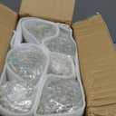 7 Set Vintage Glass Kerosene Lamp with 4 pcs 3.28 ft Wick Rustic Oil Lantern for Indoor Use and Hurricane Lighting Decor Emergency, Clear Lamp (Trendy Style)