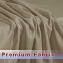 HolidayIdeas 2 Pack Fitted Tableclothes - 48 x 24 Inch - Taupe Rectangle Tablecloths for 4 Foot Tables, Polyester Fabric Table Covers for Parties, Holiday Dinner, Wedding, Trade Show