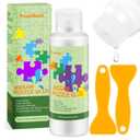 2 x Updated Jigsaw Puzzle Glue with Applicator,Clear Water-Soluble Special Craft Puzzle Glue,Non-Toxic and Quick Dry,240ML/8.45fl oz