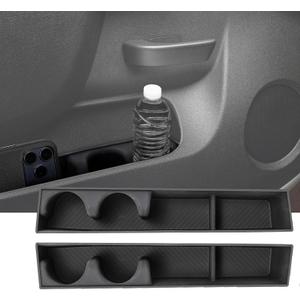 Front Door Side Storage Box Compatible with Chevy Silverado/GMC Sierra 1500 2500 HD 3500 HD 2010 2011 2012 2013 2014 Door Panel with Release Handle Below Armrest, Side Door Organizer Insert Tray liner