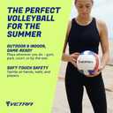 VETRA Premium, Soft Touch Volleyball, Official Size 5, Super Soft Volleyball Training Equipment for Professional & Recreational Use Practice, Sports & Outdoor, Women & Men