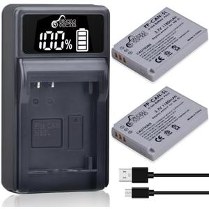 Pickle Power NB-5L Battery and LED USB Charger for S100, S110, SD790IS, SD800IS, SD850IS, SD870IS, SD880IS, SD890IS, SD900IS, SD950IS, SD970IS, SD990IS,SD700IS, SX200IS, SX210IS, SX220IS, SX230HS
