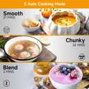 Homtone 1.6L Soup Maker, Stainless Steel Soup Making Machine with Smooth & Chunky Settings, Anti-Dry Burn, Overfill Sensors, Self-Cleaning Mode for Quick Soups, Baby Food