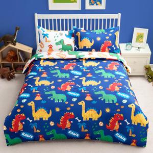 Joiedomi Kid Twin Comforter Set 5 Piece Cute Dinosaur Bedding Set for Boys Girls Super Soft Microfiber Bed in a Bag with Comforter Sheets Pillowcase Sham