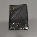 Stouchi AirTag Passport Holder, Slim Passport Holder Family with Airtag Slot, RFID Passport Wallet Cover for Men, PU Leather Passport Case, Anti-Lost Travel Accessories, Black