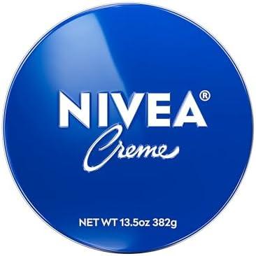 NIVEA Creme Body, Face and Hand Moisturizing Cream for All Skin Types, Rich Body Moisturizer with Provitamin B5, 13.5 Oz Tin
