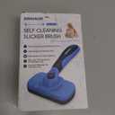 Swihauk Self Cleaning Slicker Brush - Skin Friendly Deshedding Grooming Tool for Dogs & Cats, Suitable for Shedding & Haired Pets, with Pet Supplies Accessories, Blue