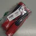 Stand-Up Stapler with 1000 Standard 1/4" Staples, Handheld Ergonomic Soft Grip 2-in-1 Vertical & Flat-Use Desktop Full Strip Stapler for Office, Home, School, Business & Classroom Supplies  Red