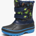 DREAM PAIRS Boys Girls Snow Boots Water-Resistant Outdoor Sport Warm Cozy Anti-Slip Cute Ankle Winter Shoes for Toddler/Little/Big Kid, Size 2 (US)