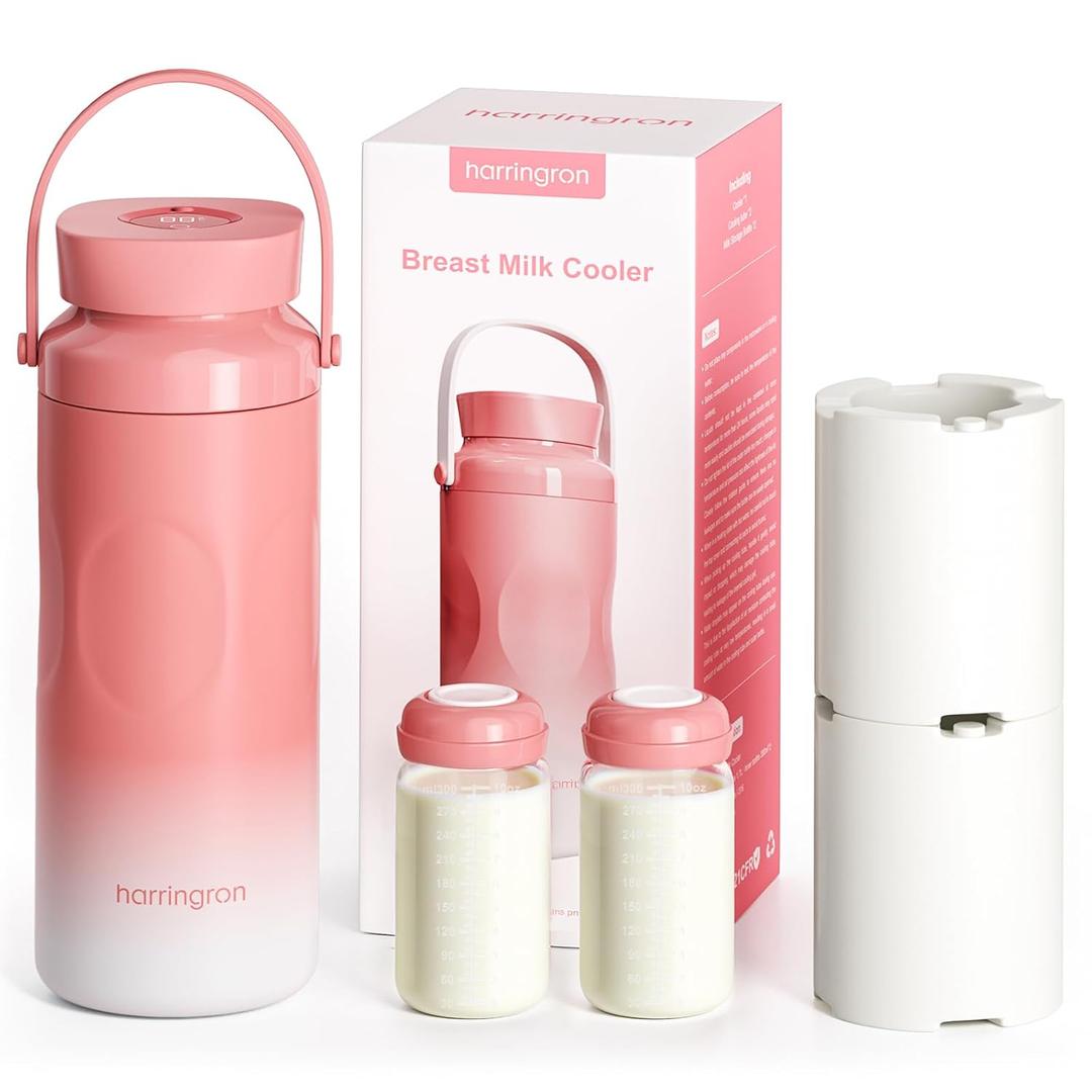 Portable Bottle Cooler for Breastmilk Travel 2 Pack Breastmilk Cooler Reusable 22oz Portable Chiller with 24 Hours BPA Free
