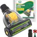 EZ SPARES Universal Mini Turbo Brush  32mm/35mm Dual-Size Vacuum Attachment for Floors, Beds & Crevices | Multi-Surface Cleaning Tool for Pet Hair & Dust | Fits Most 1.25"/1.38" Hose Vacuum Cleaners