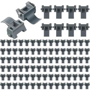 Dreyoo 100 Pcs Cabinet Restrictor Clips, 86 Degree Angle Restriction Hinges Clips, Compatible with Blum 38C315B3, Plastic Restraints for American Kitchen Cabinet Door