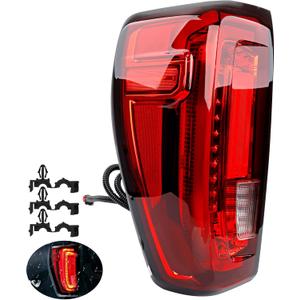 LED Tail Light Assembly Left Compatible with 20192024 GMC Sierra 1500 2500HD 3500HD (Denali) Driver Side Rear Brake, Reverse & Turn Signal Lamp, Replaces 84968740, 86820473
