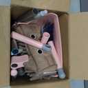 nacena Mini Broom with Dustpan & Mop for Kids, 28-in Handle Kids Brooms and Dustpan Set for Toddlers Cat-Shaped Children Broom and Cleaning Set Boys Girls Small Housekeeping Helper Sets, Pink