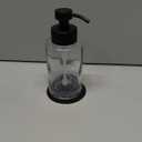 Enra Foaming Soap Dispenser, 12oz Black Thick Glass Bathroom and Kitchen Soap Dispenser with Stainless Steel Pump