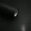 RockRose 3D Matte 3D Carbon Fiber Vinyl Wrap, Anti-Wrinkle, Air Release Automotive Bubble Wrap, Self Adhesive Car Vinyl Sticker DIY Decal (3D Black, 5FT x 8FT)