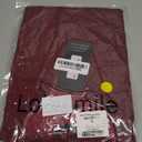 Lotusmile Womens Dressy Chiffon Blouses Summer Puff Petal Short Sleeve Shirts V Neck Casual Work Tops (Medium, Burgundy)