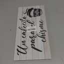 Un Cafecito Para El Chisme Wooden Hanging Sign