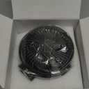 Momcozy Portable Stroller Fan, 8000mAh, 27H Ultra-long Battery Life, Detachable 4 Speed 360Rotate, LED Night Light with 2 Modes, USB Rechargeable Handheld Cooling Fan for Travel, Car Seat, Bedroom (Black)