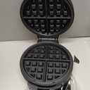 BELLA Classic Belgian Waffle Maker, 7" Round, Non Stick, Waffle Iron Makes 1 Thick Waffles, Variable browning control knob, Stay-cool handle with locking latch, Black