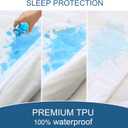 King Size Mattress Cover Protector 100% Waterproof Noiseless Mattress Topper Pad Bed Sheets Fitted up to 18'' Breathable Terry Ultra Soft & Skin-Friendly Mattress Protector King Machine Wash