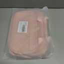 Bible Tote Bag with Ribbon Bookmark for Women & Men, Durable Leather Bible Cover w/Shoulder Strap and Handle, Large Capacity Multi-Pocket Bible Case, Elegant Gift for Church & Travel (A01-pink)