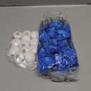 Juexica 28 Pieces Floating Flowers for Centerpieces Blue Orchid Flowers Vase Fillers Unscented Floating Candles for Wedding Table Party Home Decoration