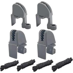 4 Pack Boat Fender Clips Boat Bumper Clips Adjustable Boat Rail Fender Clips Adjusters Hangers for Pontoon Bumpers