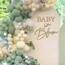 Baby in Bloom Sign, 16x24 Felt Letter Baby Shower Sign Baby in Bloom Party Decor Backdrop for Boy or Girl Baby Shower Gender Reveal 1st Birthday - Gillter Gold