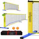 Zdgao Portable Pickleball Net for Driveway, 22FT Regularion Size Pickle Ball Net with Outdoor Pickleballs and Carry Bag, Weather Resistance Steady Steel Frame