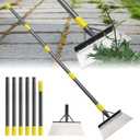 Garden Flat Shovel - Floor Scraper, 60" Multifunctional Garden Cleaning Shovels, Heavy Duty Floor Scrapers Long Handle,Metal Weeding Scraper for Lawn Edging, Snow Ice Removal,Snow Ice Scraper