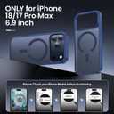 Tigowos for iPhone 18 Pro Max Case/17 Pro Max, Magnetic, Blue