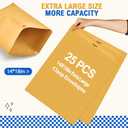 Motipuns 25 Pcs Manilla Envelopes 14 x 18 Inch Large Clasp Envelope Catalog Envelopes with Clasp Closure for Mailing Thick Documents Home, Business, Legal or School Storing Mailing (Golden)