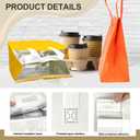 120 Pcs Insulated Take Out Bags Bulk in Thermal Insulation Lunch Bag for Hot Cold Food Pizza Coffee Milk Tea Delivery Cooler Bag for Catering Restaurant Picnic (9.5 x 9.5 x 6 in) (120, 24x24x15)