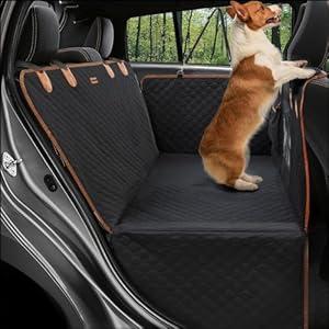 CozyAbode Back Seat Extender - Hard Bottom Dog Car Seat Cover, Waterproof Dog Hammock for Car, SUV, Truck
