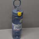Water Bottle 32oz, clear water bottle with Spout Lid and Carry Handle, Reusable, Tritan, BPA Free, Hiking Water Bottle Suitable for Travel, Outdoors, Gym, Travel, Home, School (Dark blue)