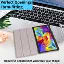 Tri-Fold Case Compatible with Samsung Galaxy Tab S 10.5 inch Tablet - SM T800&T801&T805&T807 (2014 Released), Includes a Screen Protector - Premium PU Leather Tri-Fold Cover with Auto Sleep/Wake