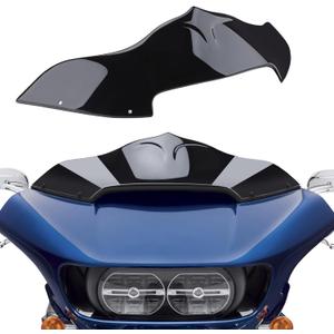 7 inch Windscreen Motorcycle Bat-Style Wave Windshield Fit for Harley Touring Road Glide 2015-2023