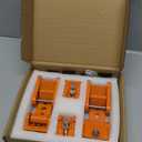 RT-TCZ for Wrangler Hood Latches Catch Kit Compatible with 2007-2025 Jeep Wrangler JK JL Gladiator JT Orange Exterior Accessories 2pcs (3-Holes)