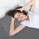 Grounding Sheet, Calking Size Grounding Flat Sheet with 5% Silver Fiber Grounded Bed Sheet Earth Product for Improved Sleep & Stress Relief (Calking - 72"*84" Gray)