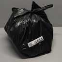 Grocery Shopping Plastic T-shirt Bags Plain 12" x 7" x 21" (Black, 150)